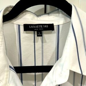 Lafayette 148 button down oversized dress shirt